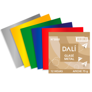 Papel Glase Metalizado x24 Dali