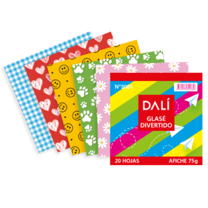 Papel Glase Divertido x24 Dali