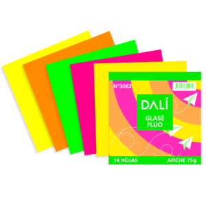 Papel Glase Fluo x24 Dali