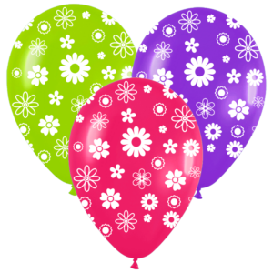 Globo 12" Flores x25 Dali