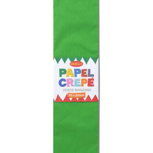 Paquete c/10 Pliegos de Papel Crepé Omega.50x200cm. Verde Manzana-35